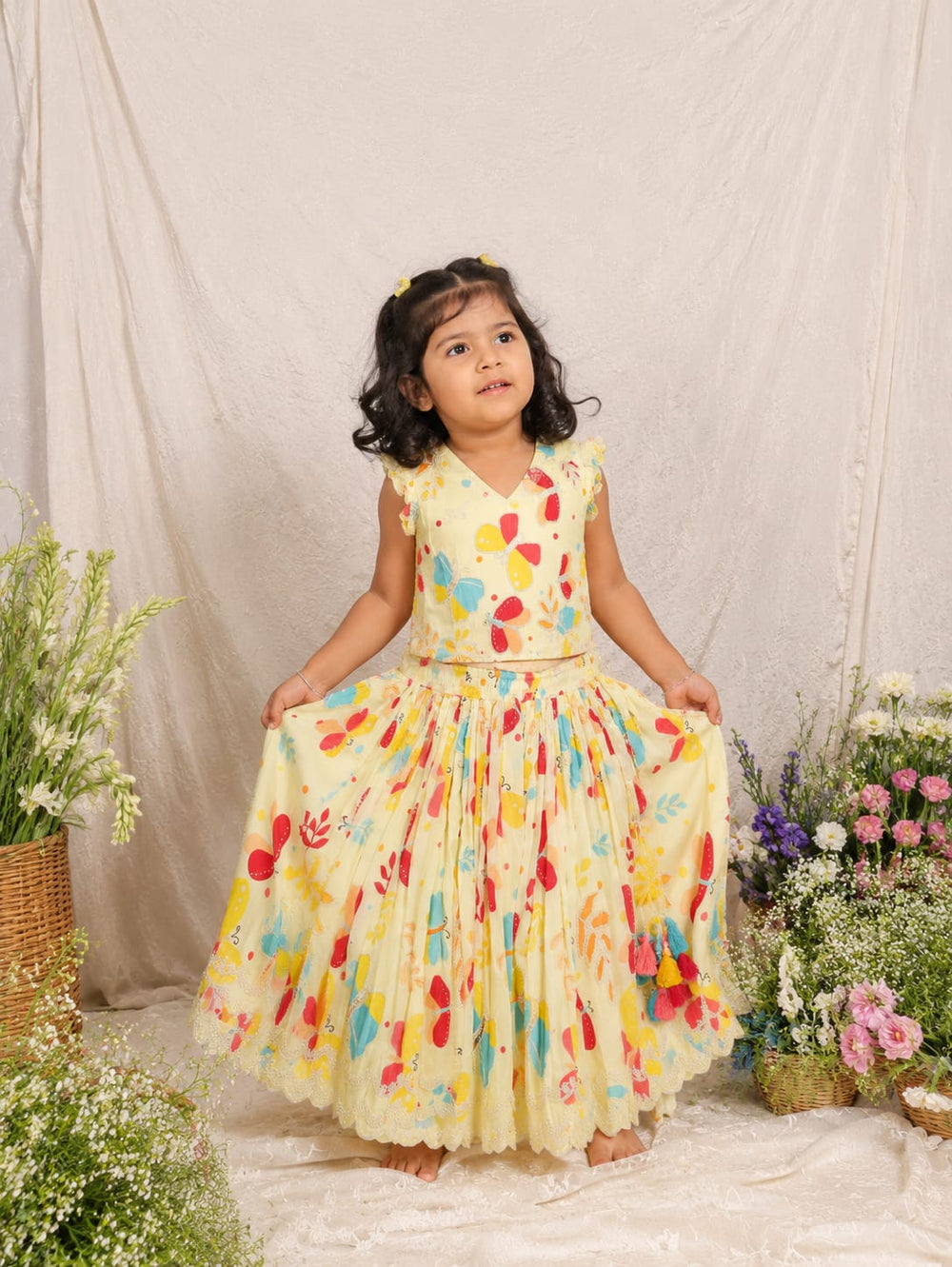 Butterfly Ghagara Set 6 Months Old