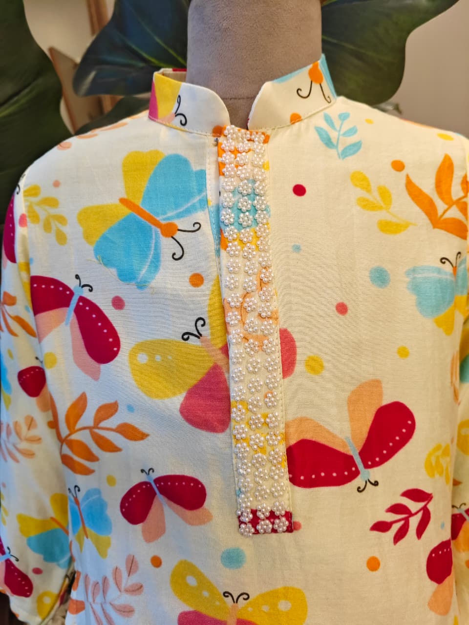 Butterfly Kurta Dhoti Pant for 2 Years Old