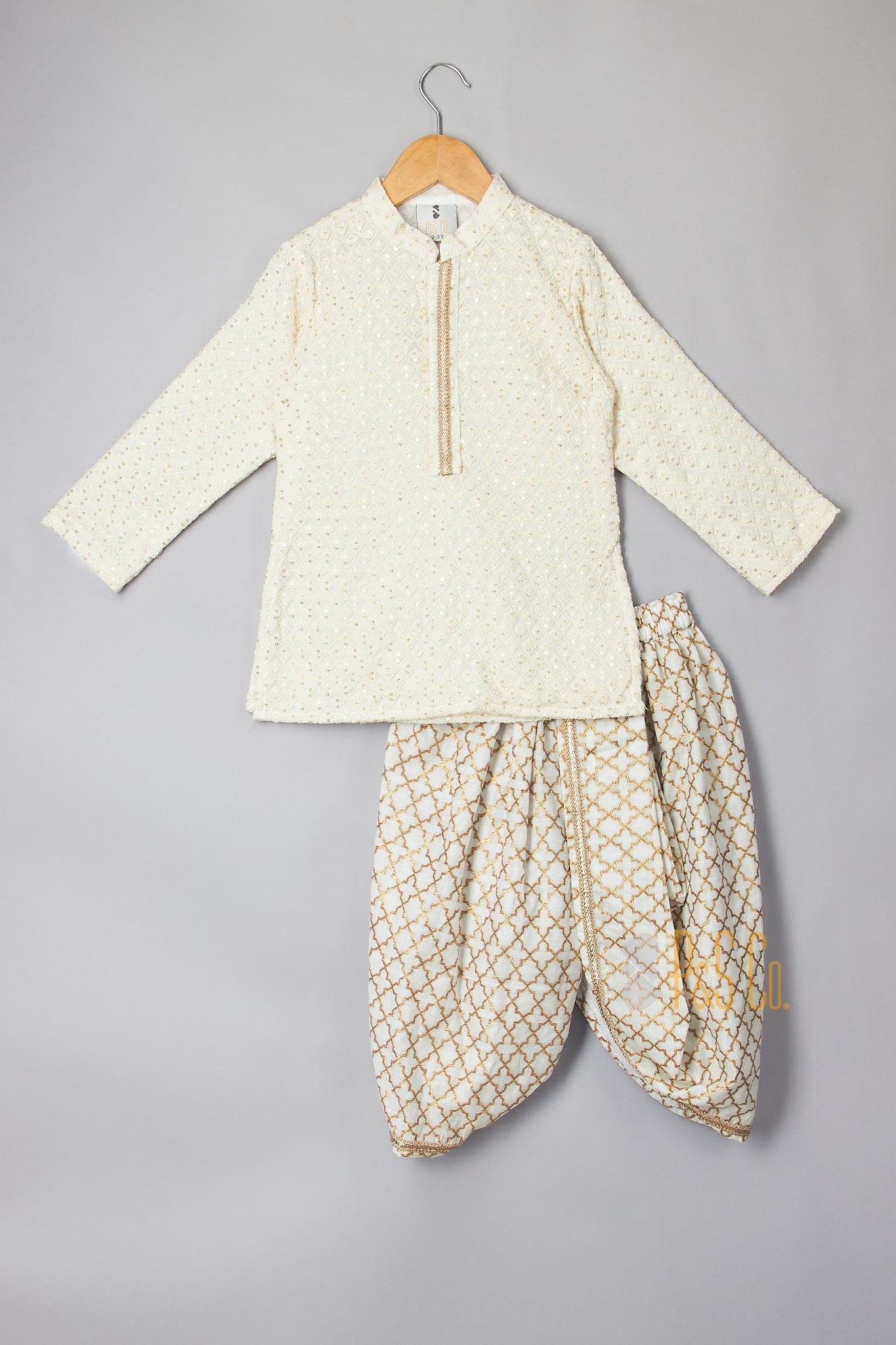 Classy Lucknowi Kurta with Brocade Dhoti Pant - P&S Company