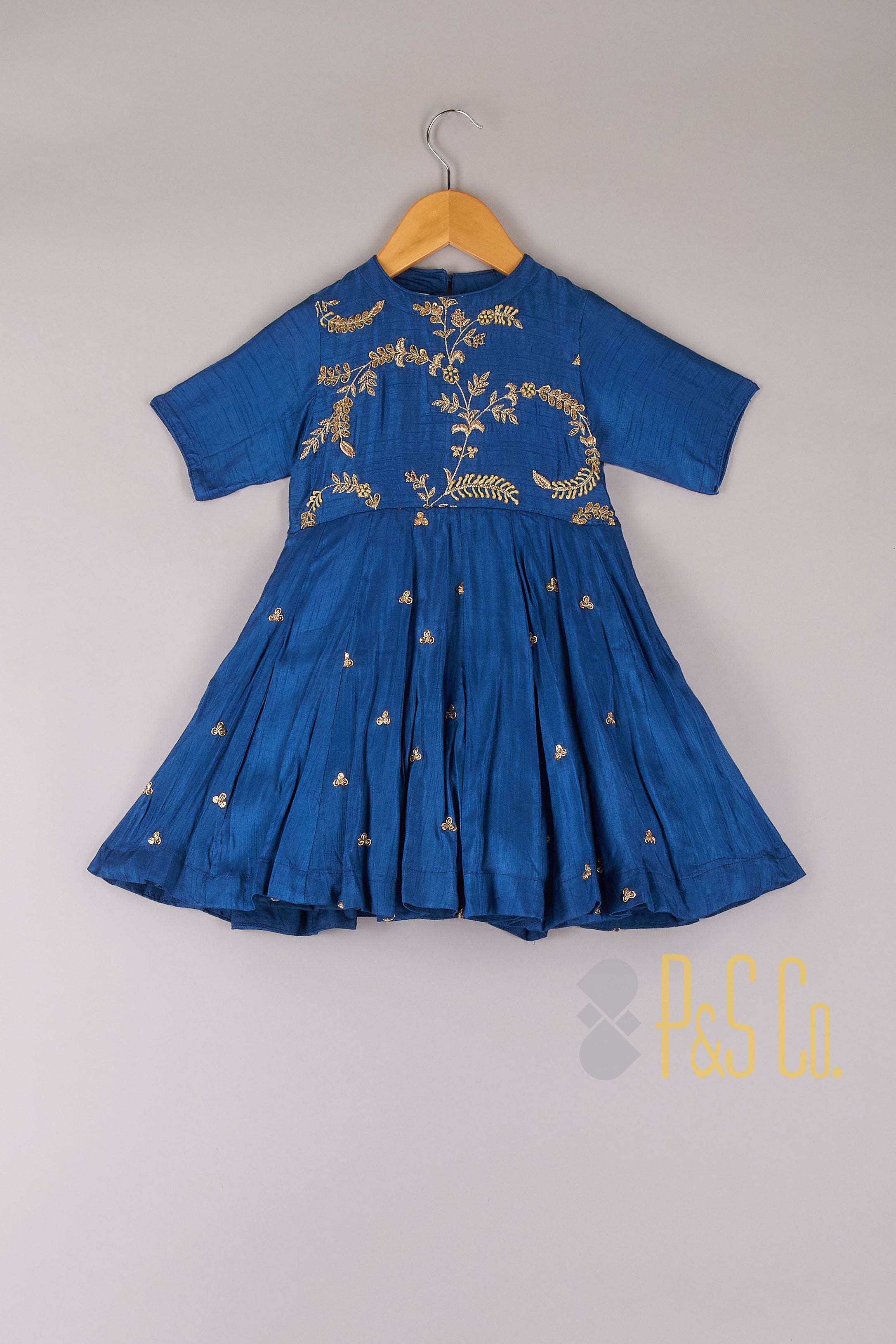 Floral Thread And Zari Embroidery Dress Floral Thread And Zari Embroidery Dress - P&S Company