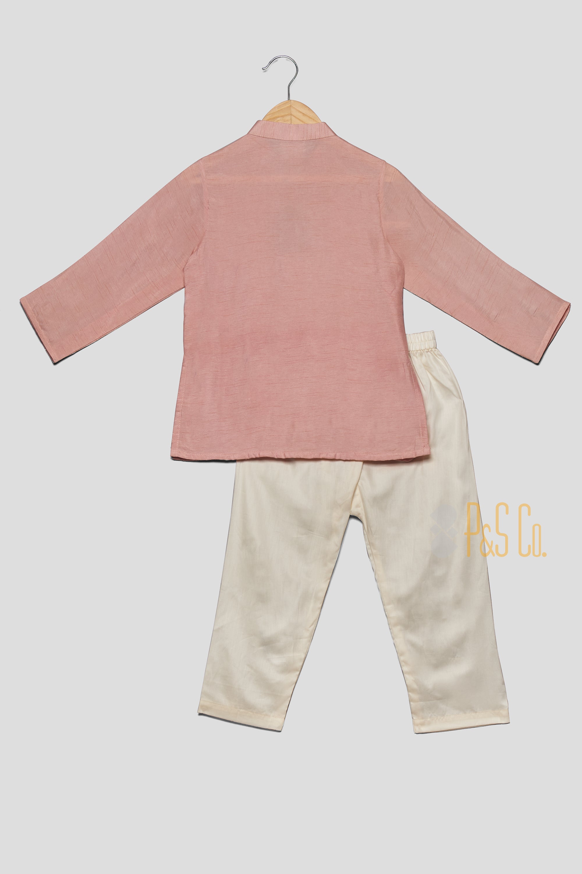 Peplum pink laachi Kurta And Pyjama - P&S Company