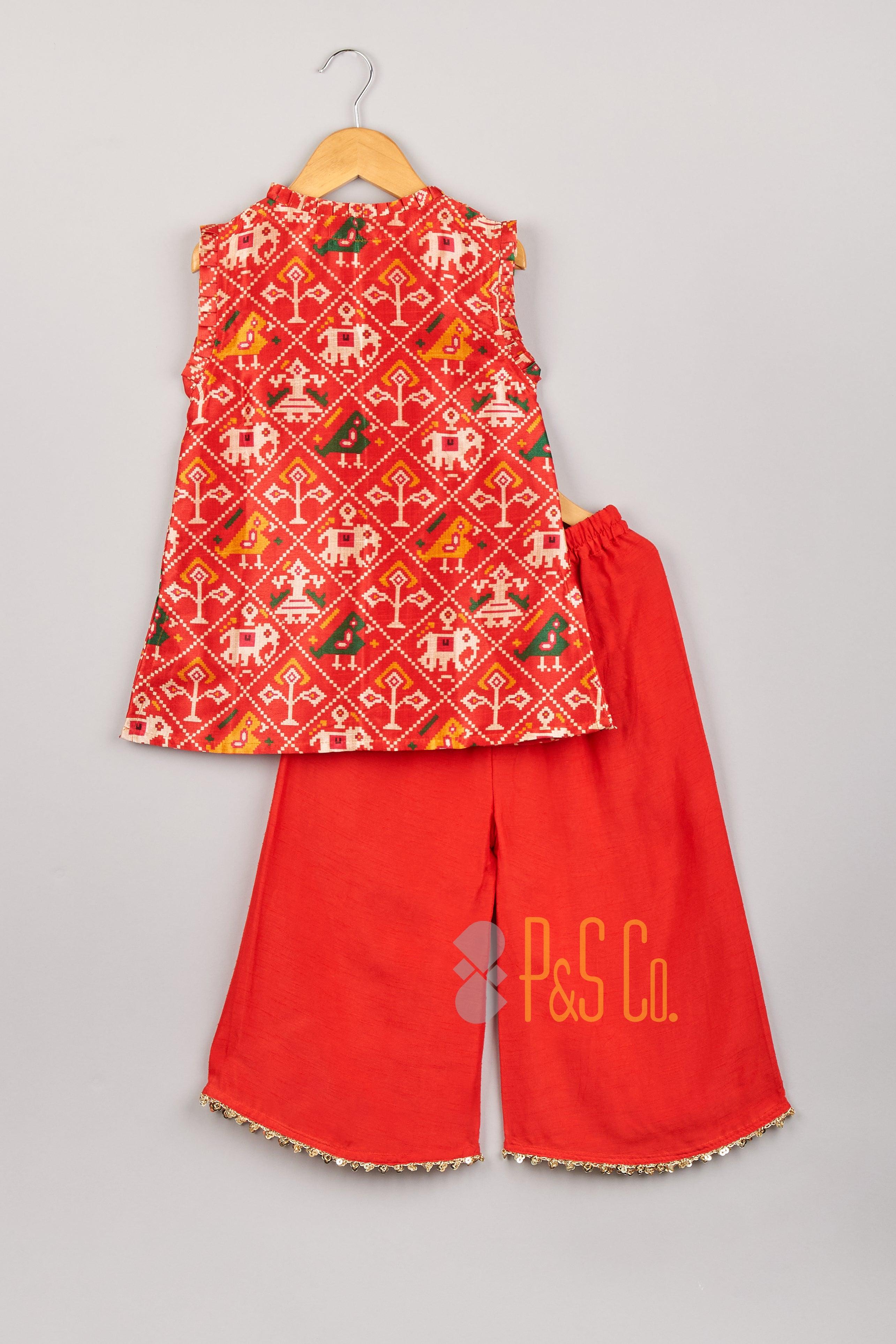 Patola Printed Kurti with Palazzo - P&S Company