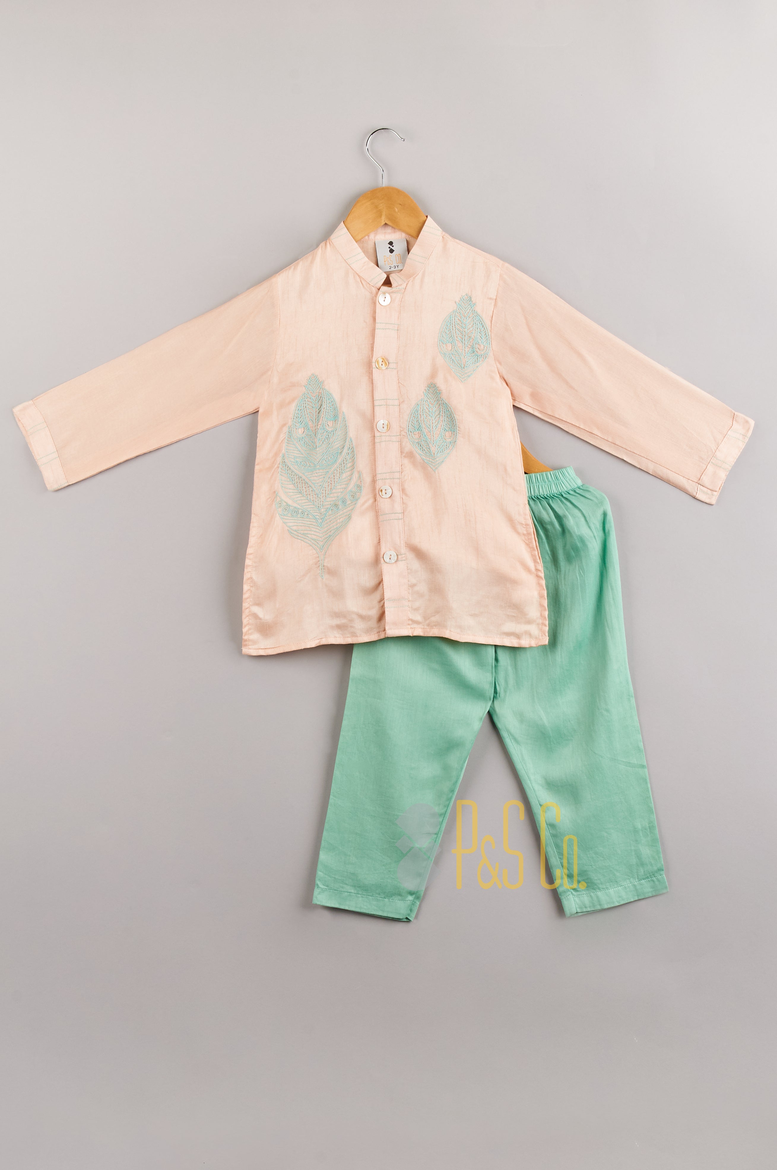 Thread Embroidery Kurta With Pyjama - P&S Company