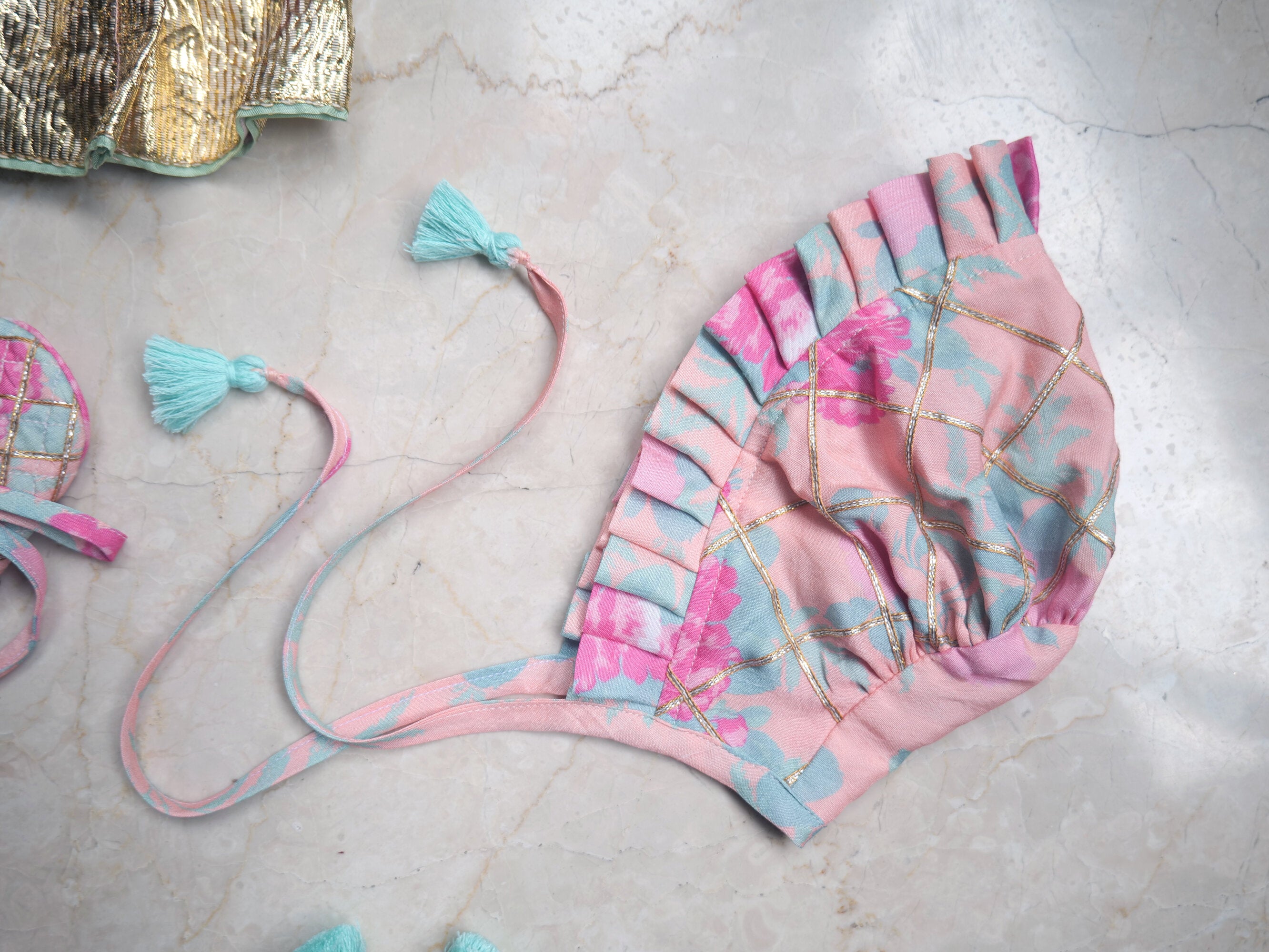 Rose Printed Infant Jamna Set - P&S Company