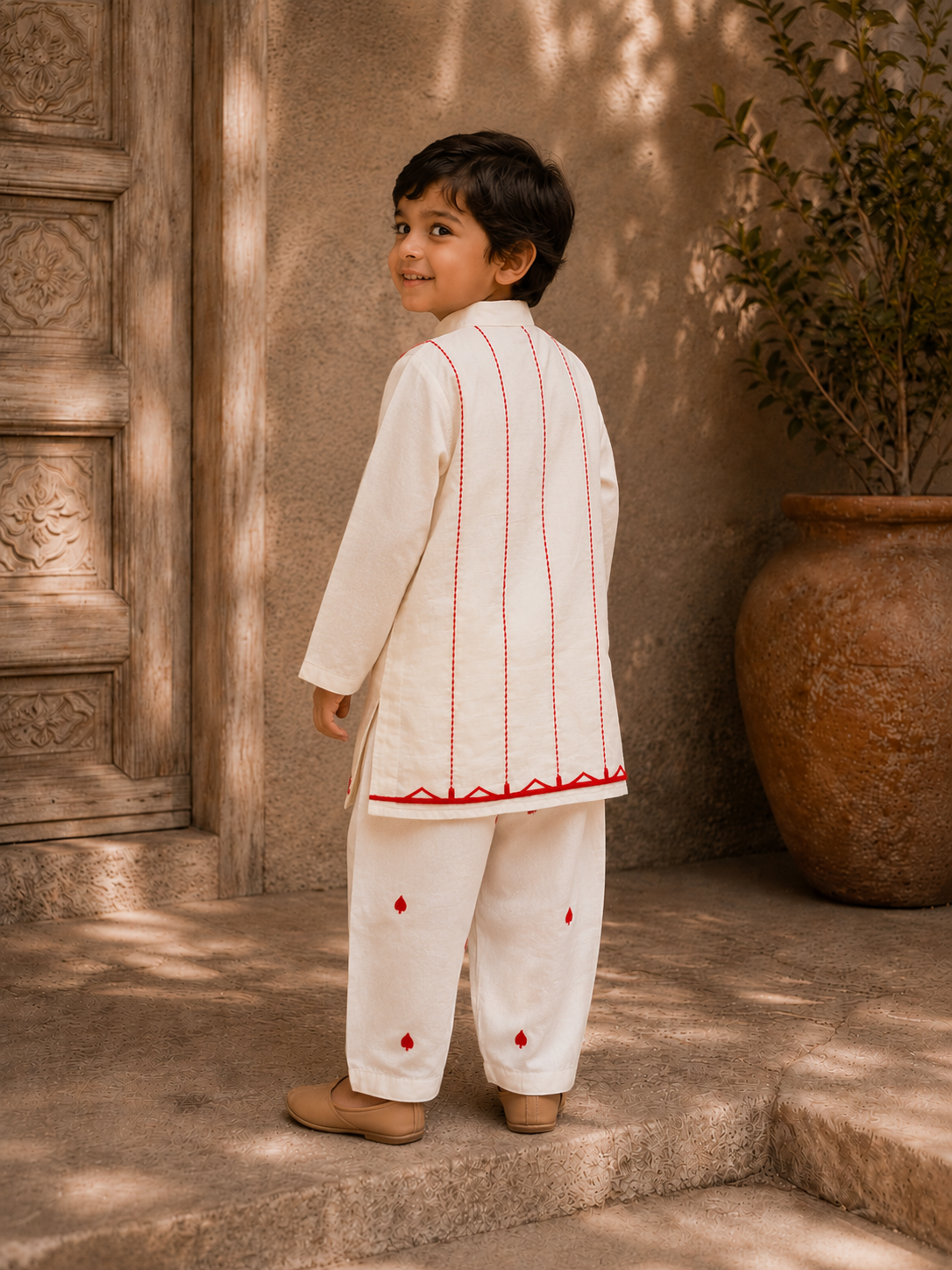 Spades Embroidered Kurta Set