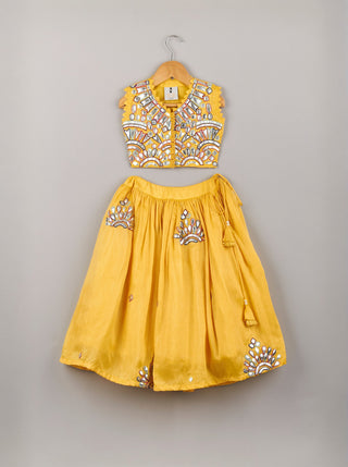 Abhla Work Lehenga Set