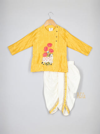 Cow Tissue Dhoti Kurta