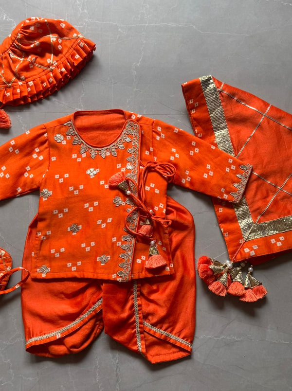 Orange Jamna For Boy