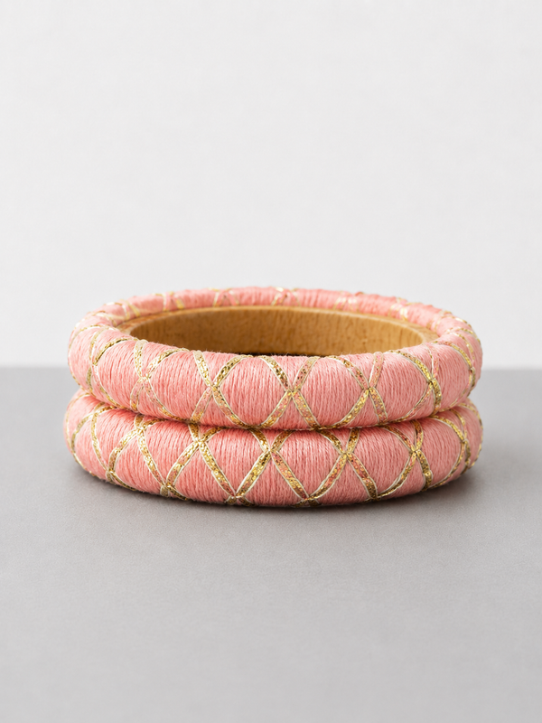 Pink Gota bangles