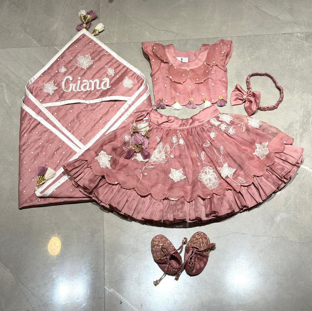 Dust Pink Infant Jamna Set