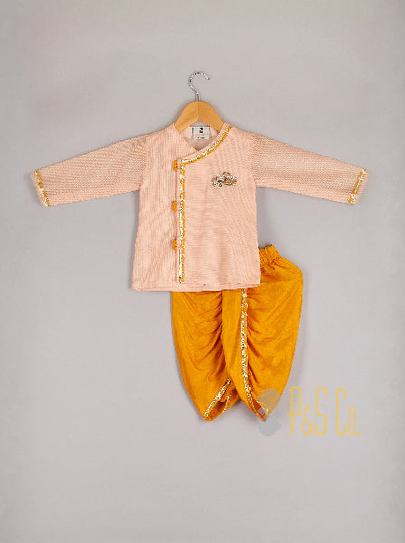 Angrakha and Dhoti Set 3 Months Old