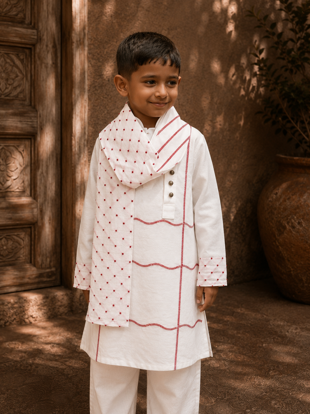 Drape Kurta Set