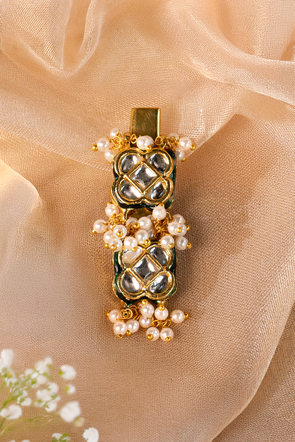 Jadau Moti Hairpins (Set of 2)