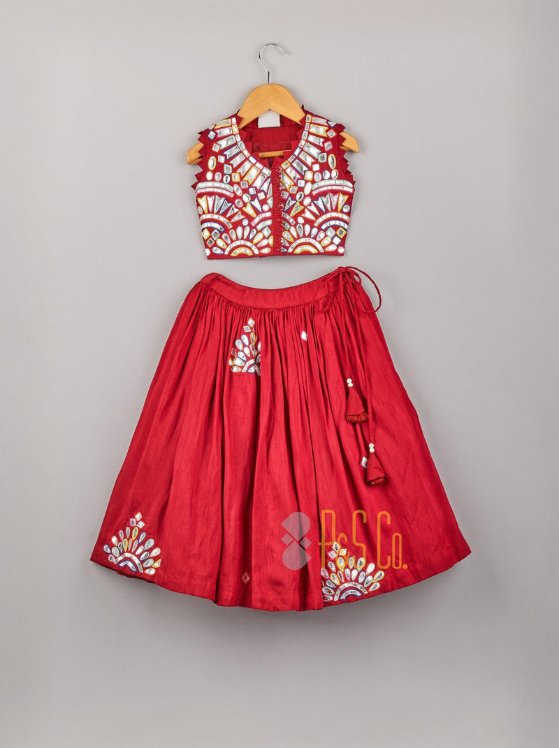 Abhla Work Lehenga Set