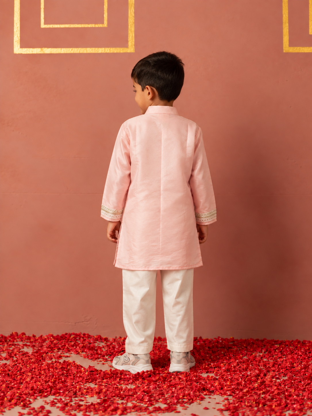 Dust Pink Mirror Kurta Pj