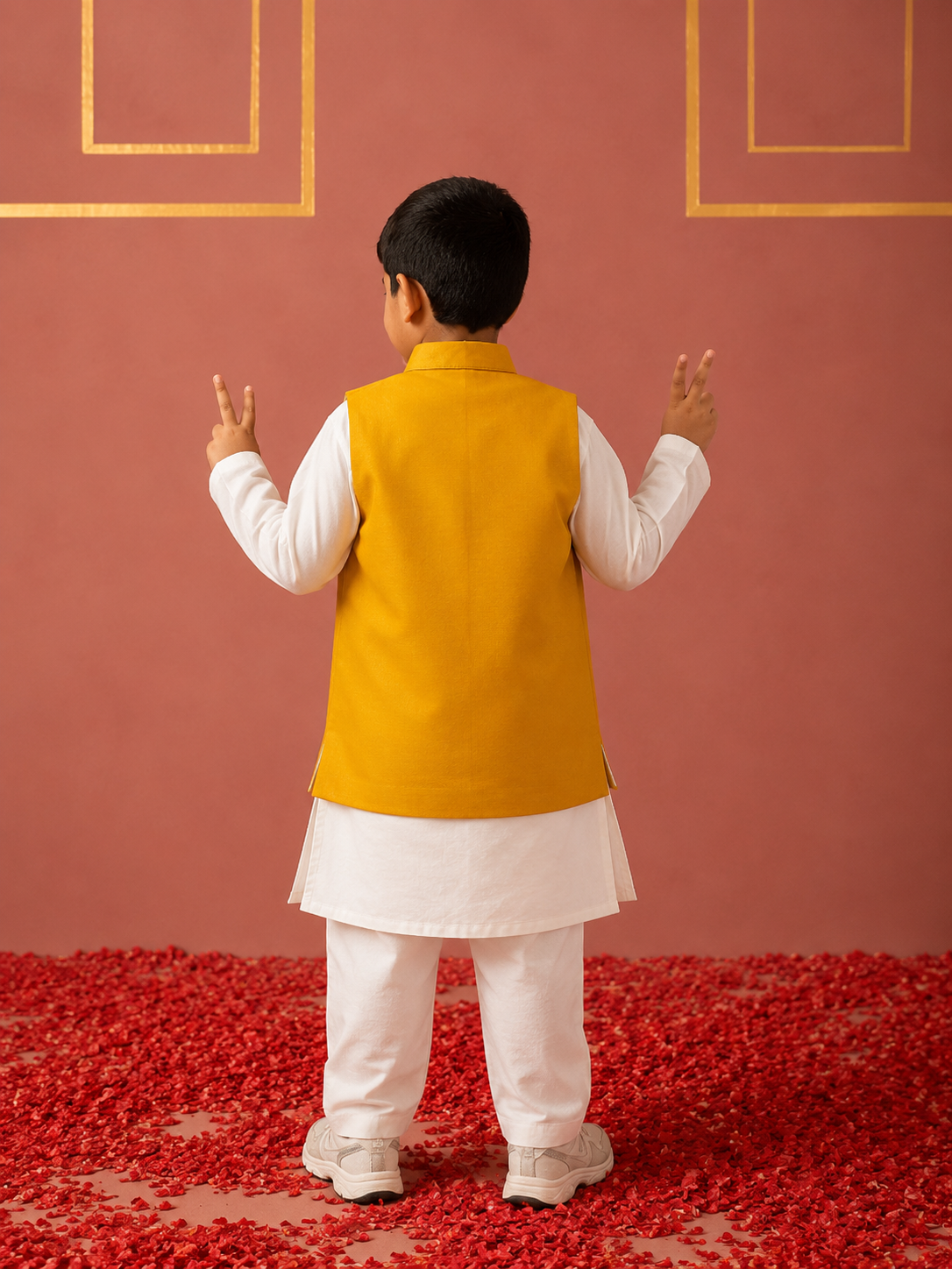 Mustard Thread Jacket Set