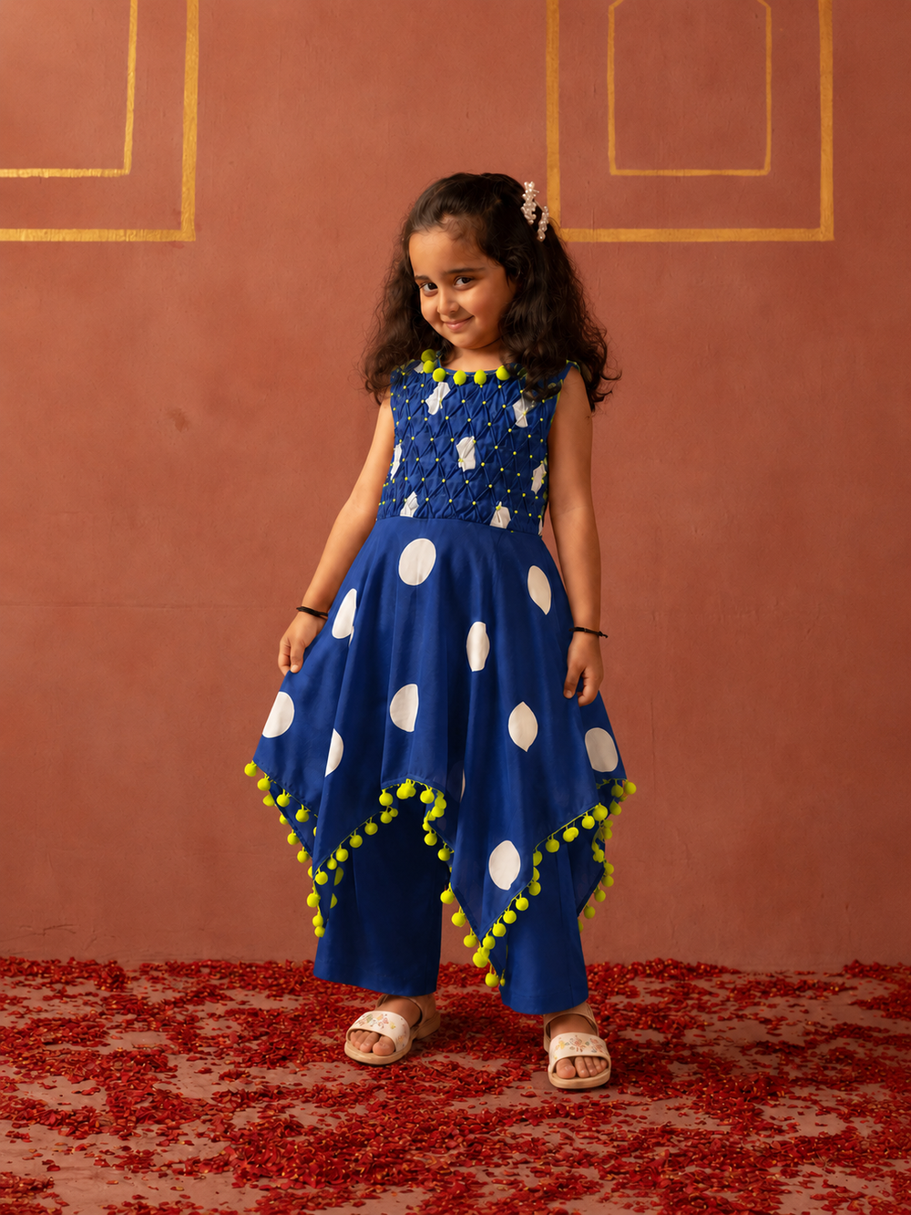 Blue Polka Set