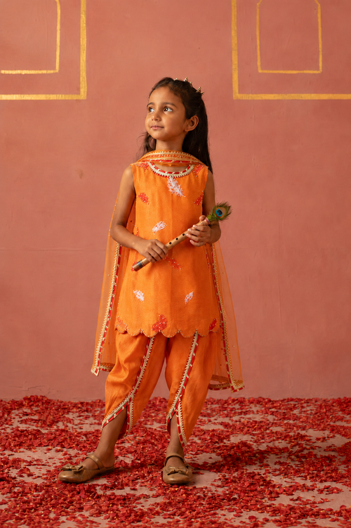 Mor Pankh Kurta and Dhoti Pants