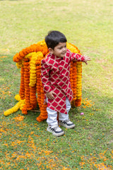 Elegant Red Front Open Asymmetric Sherwani And Pyjama