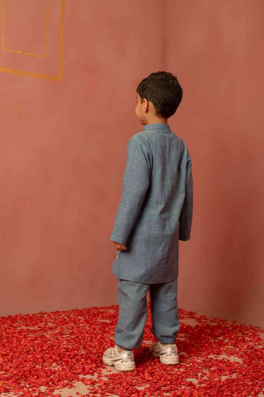 Car Embroidered Kurta Set