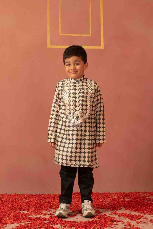 Mirror Work Kurta Set