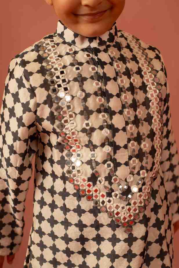 Mirror Work Kurta Set