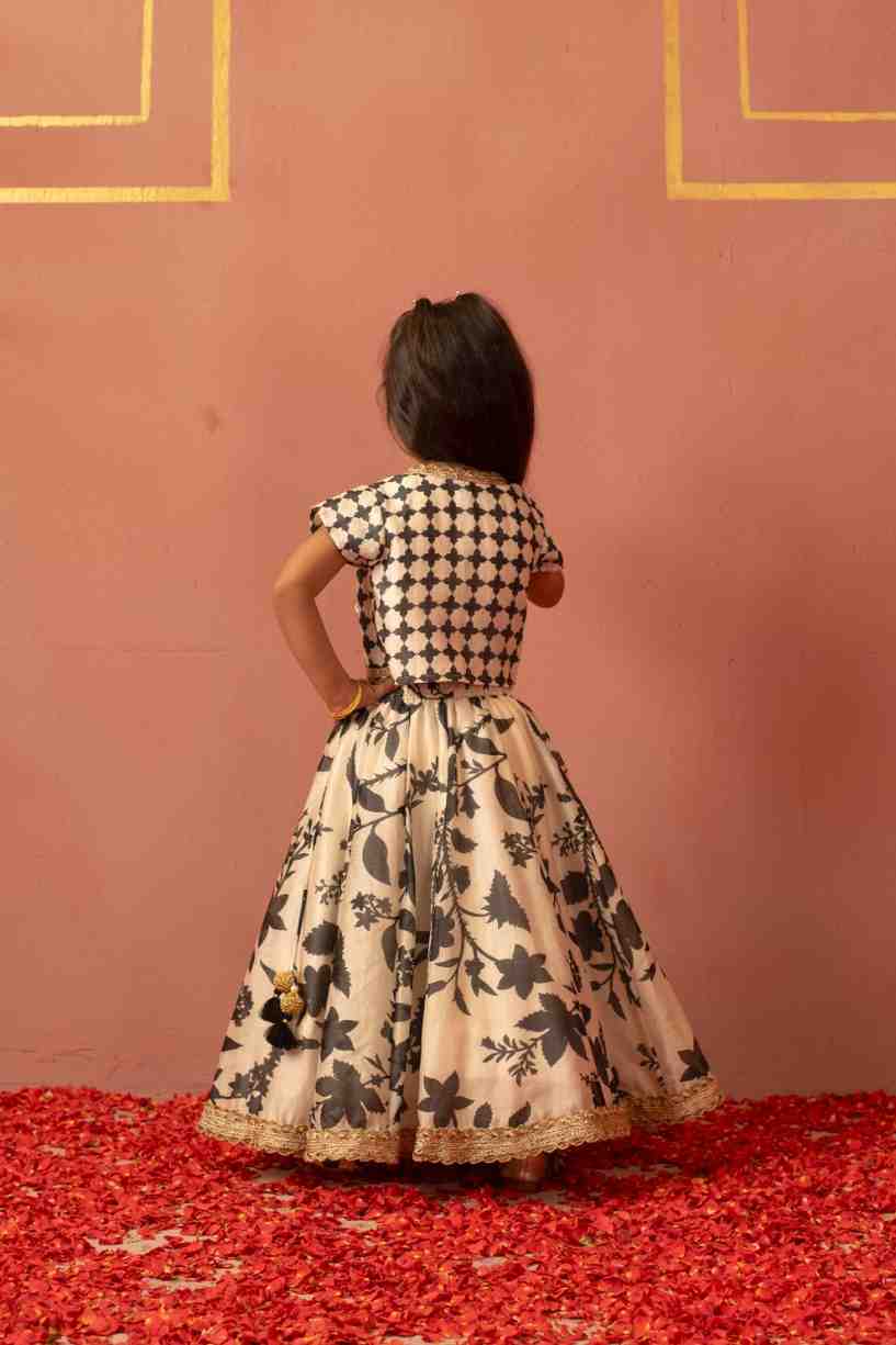 Black Ghaghra and Blouse