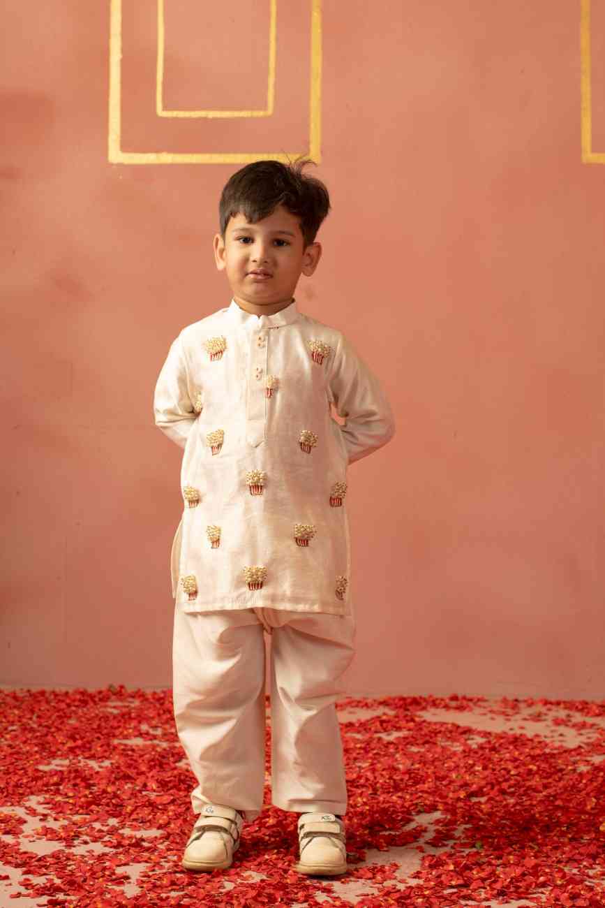 Off White Kurta Set