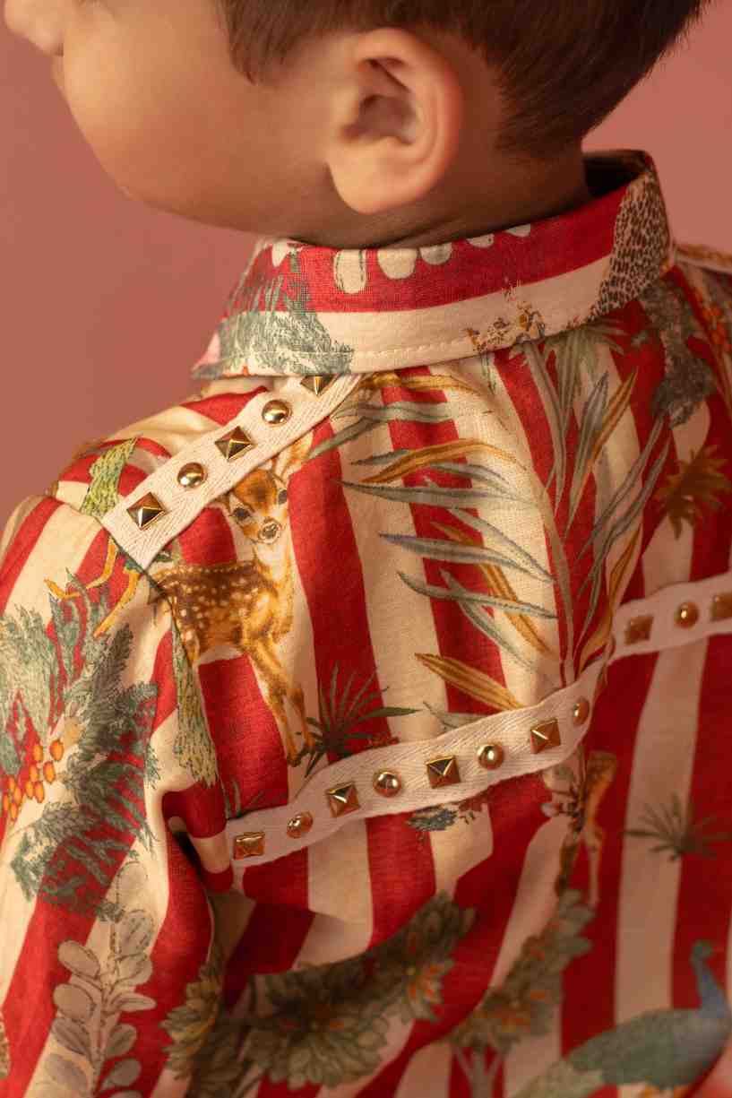 Red Kurta Patiala Set