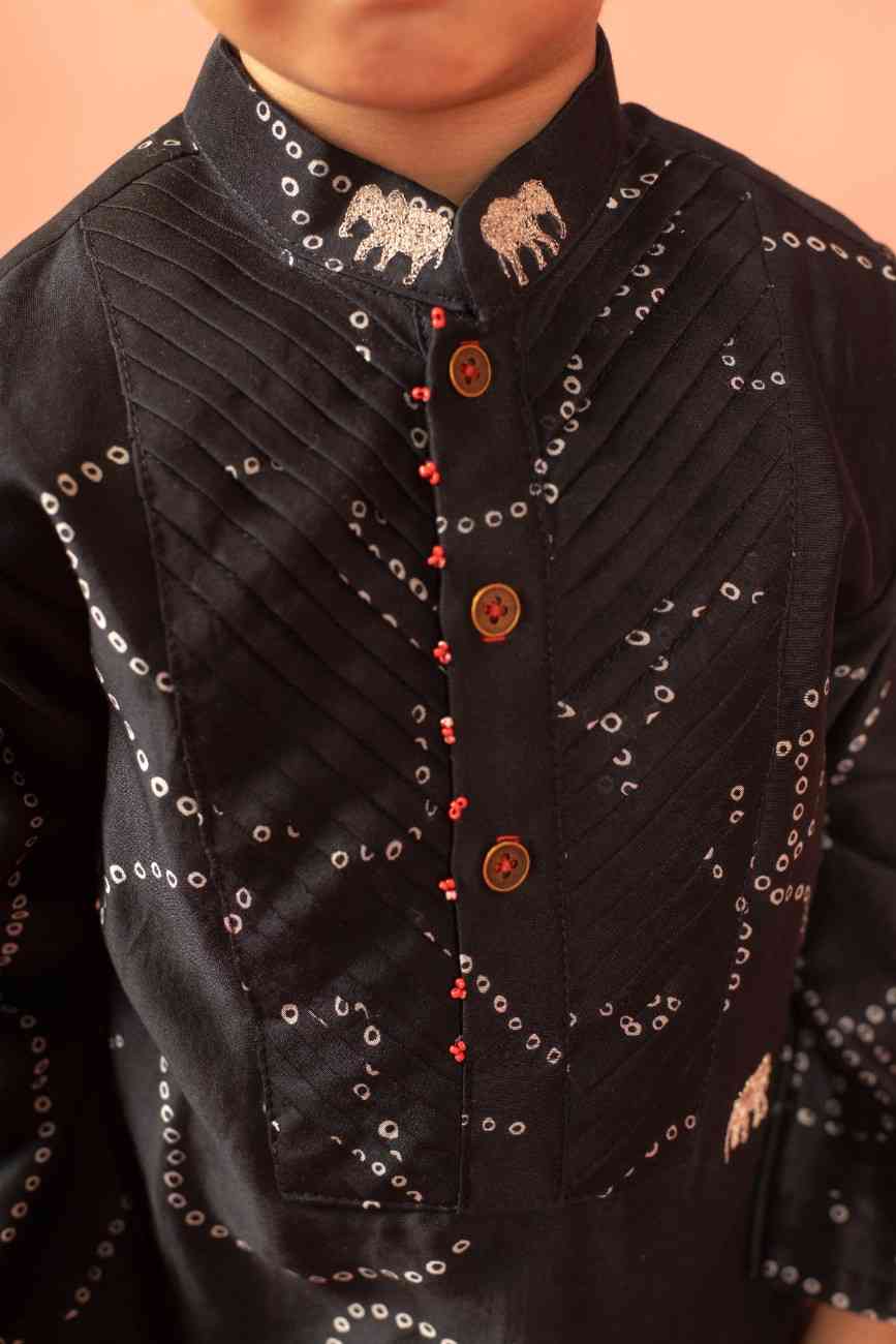 Black Kurta Set