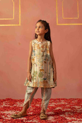 Forest Mint Kurta and Dhoti Pant