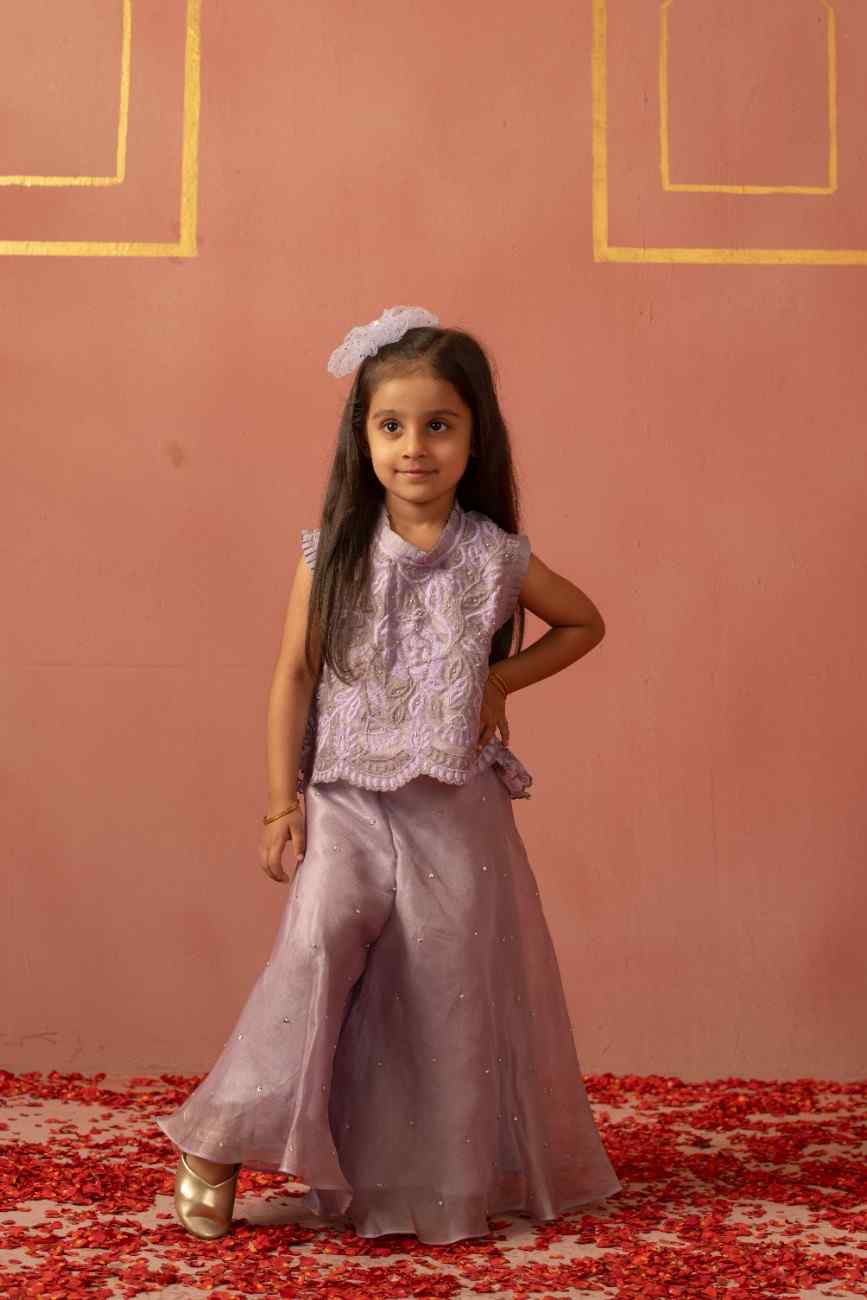 Lavender Top and Flare Pant