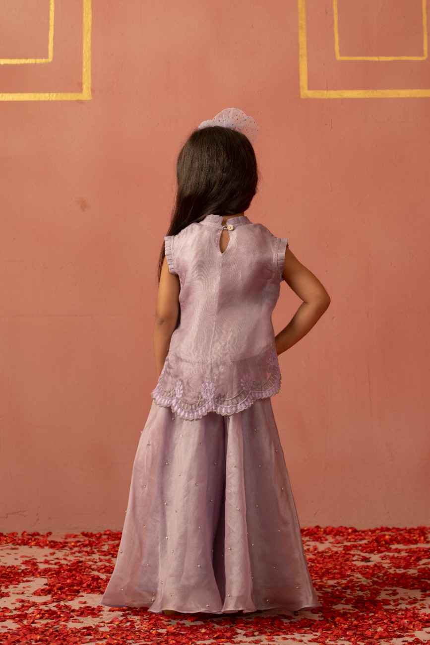 Lavender Top and Flare Pant
