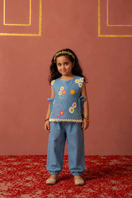 Denim Bib Set
