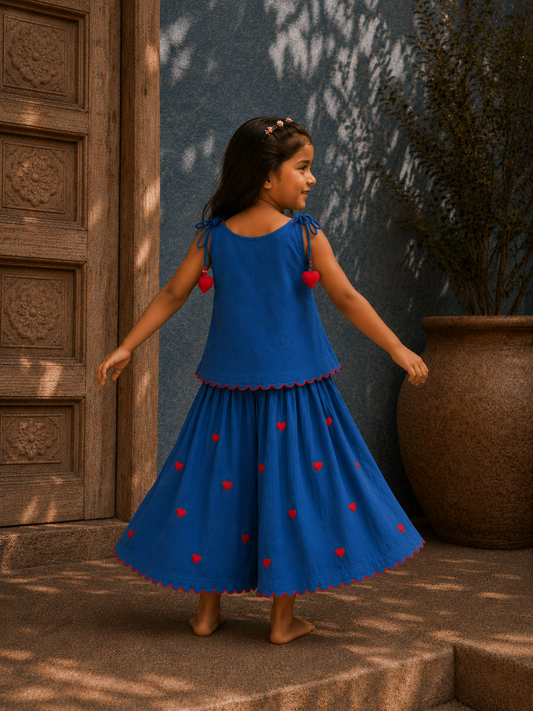 Blue Hearts Top and Pants