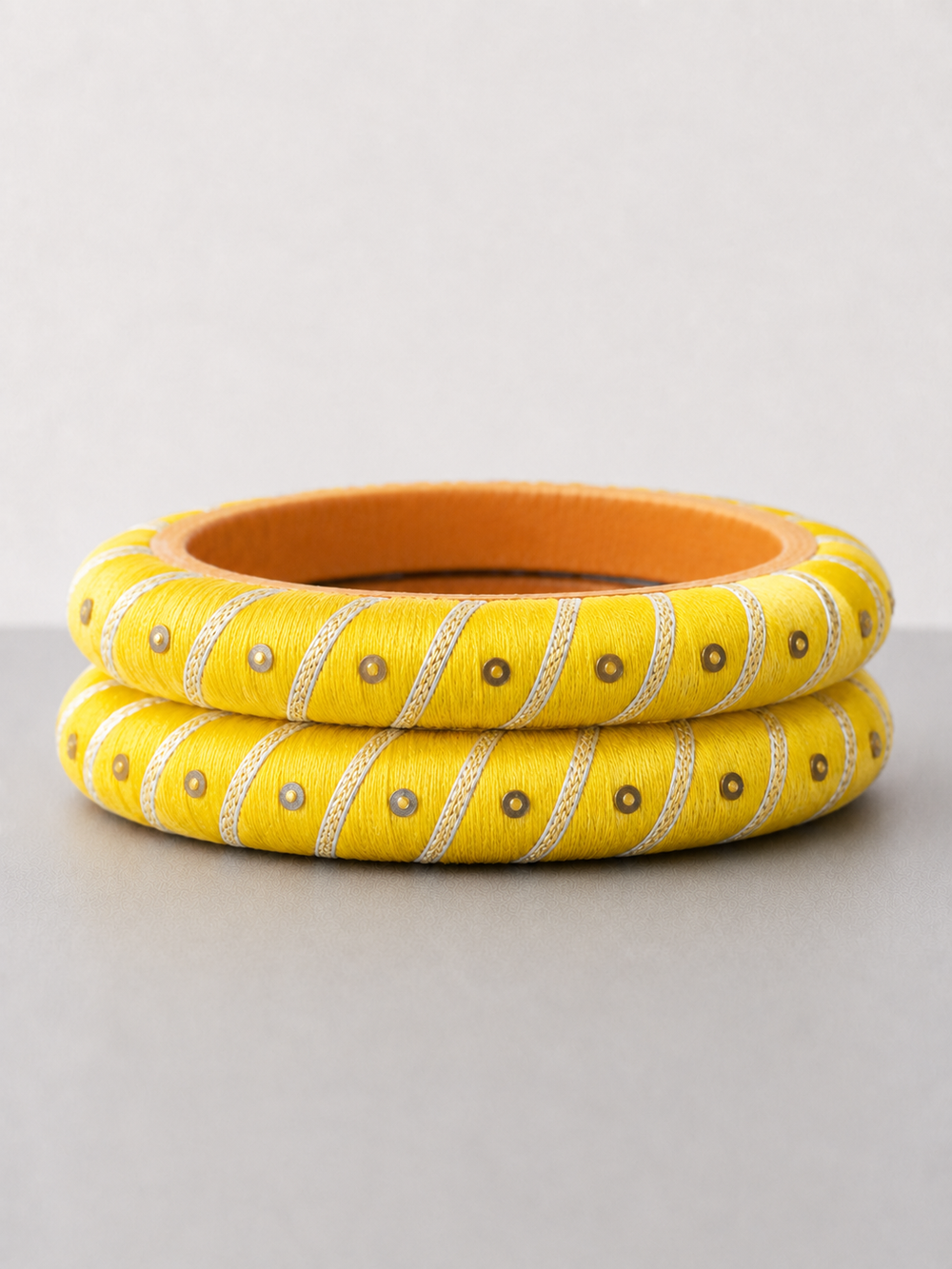 Yellow Gota Bangles