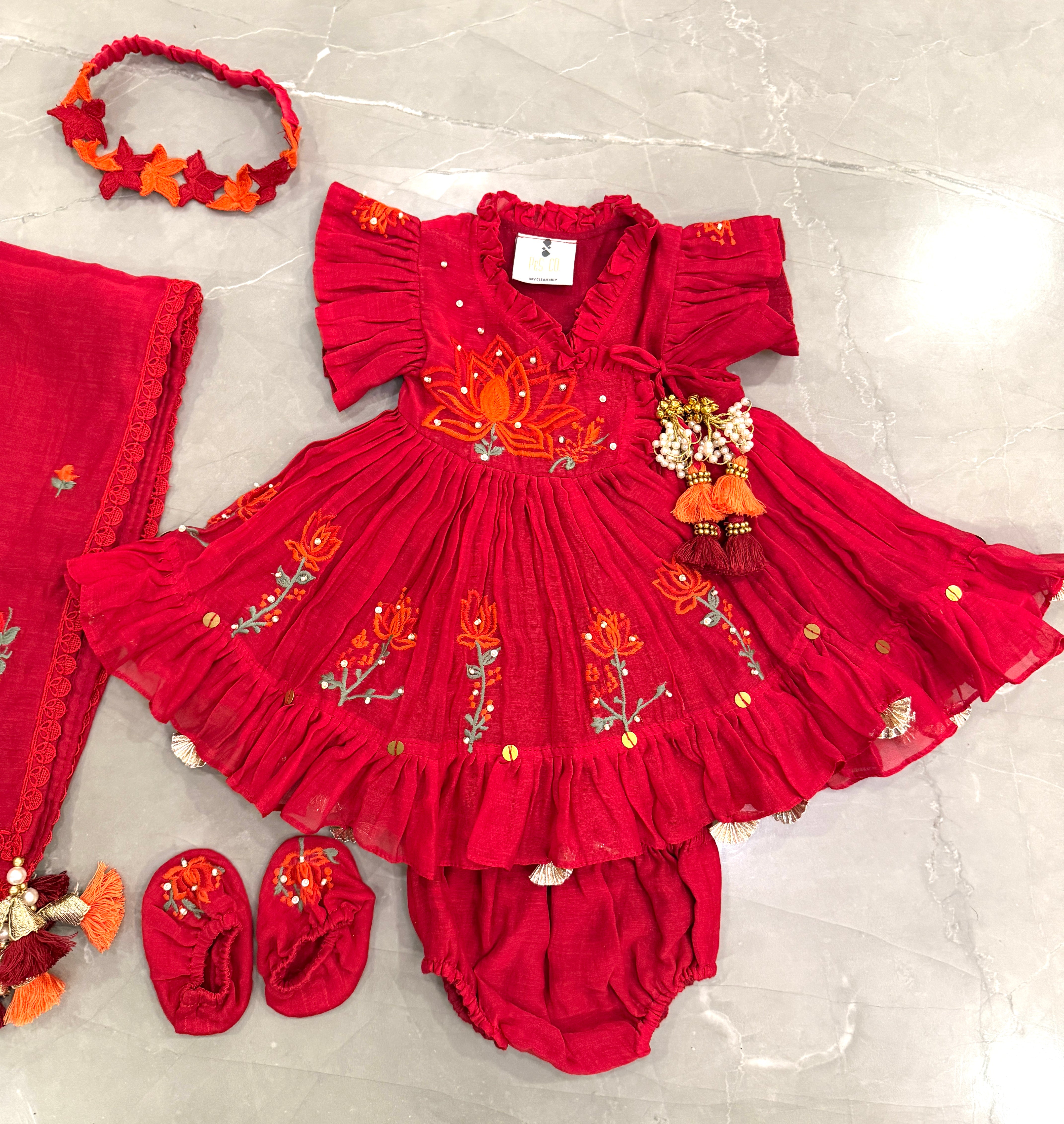 Infant Jamna Angrakha Dress Set