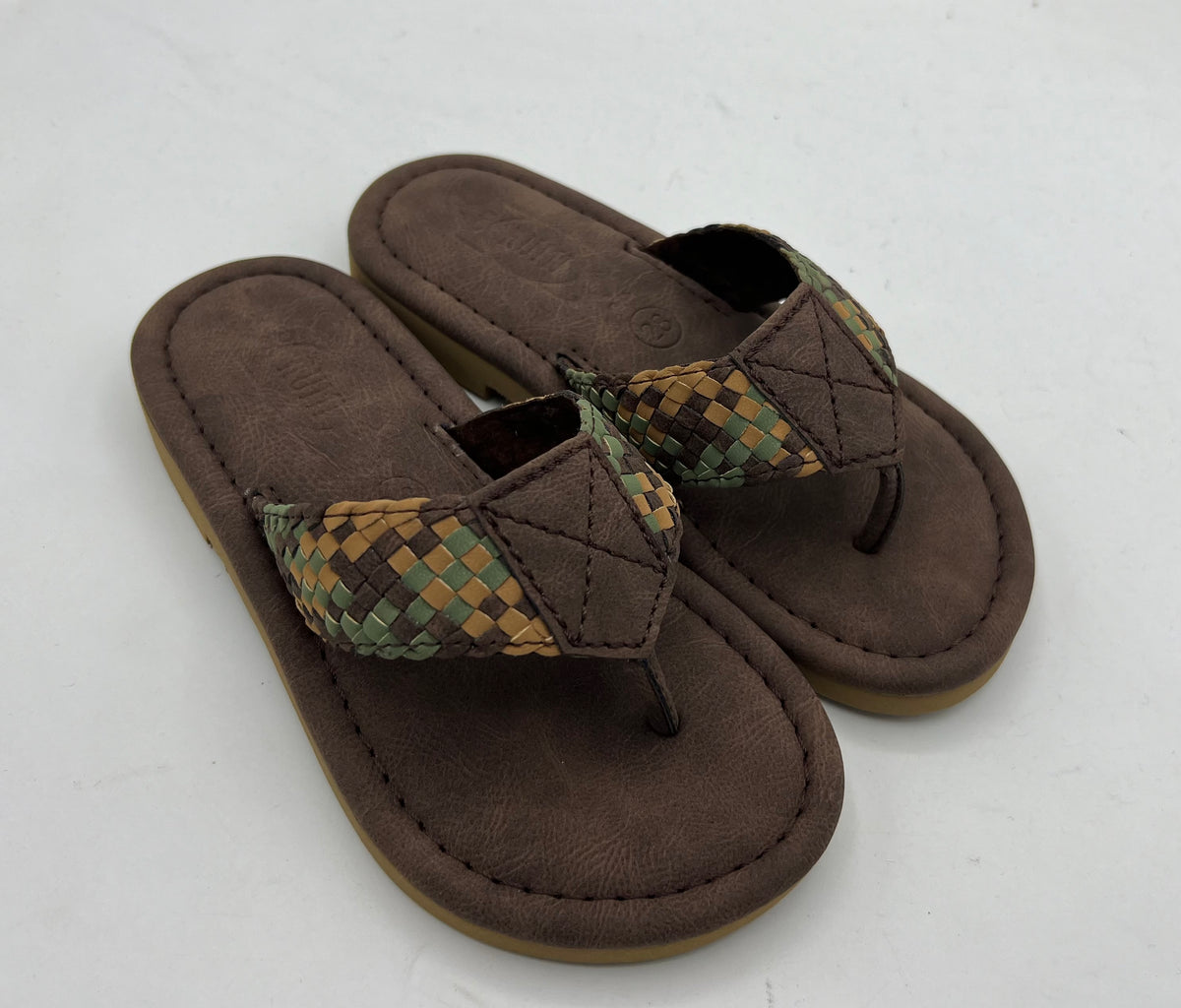 Dark Brown Boys Slipper