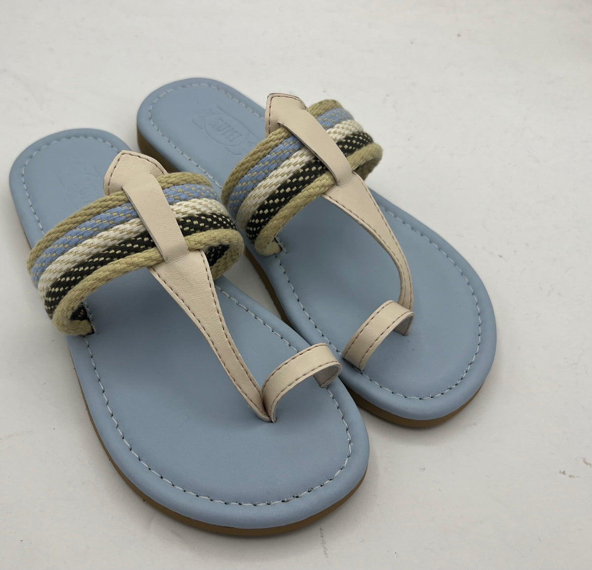 Blue and Ivory Slipper for Boys