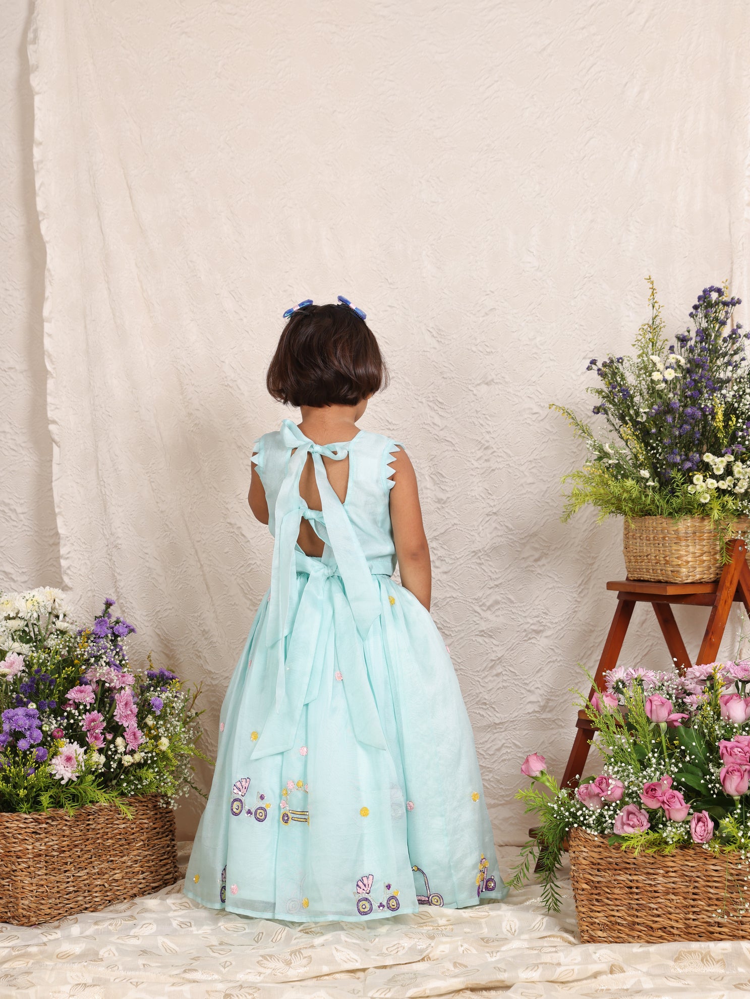 Mint Princess Ghagara Blouse