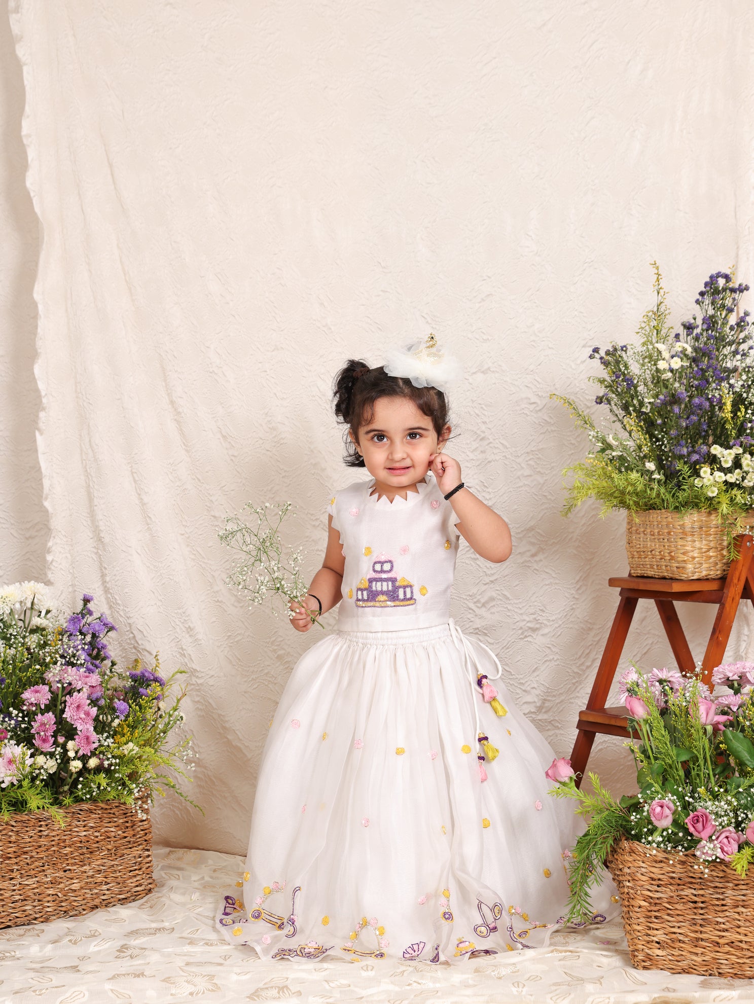White Princess Ghagara Blouse