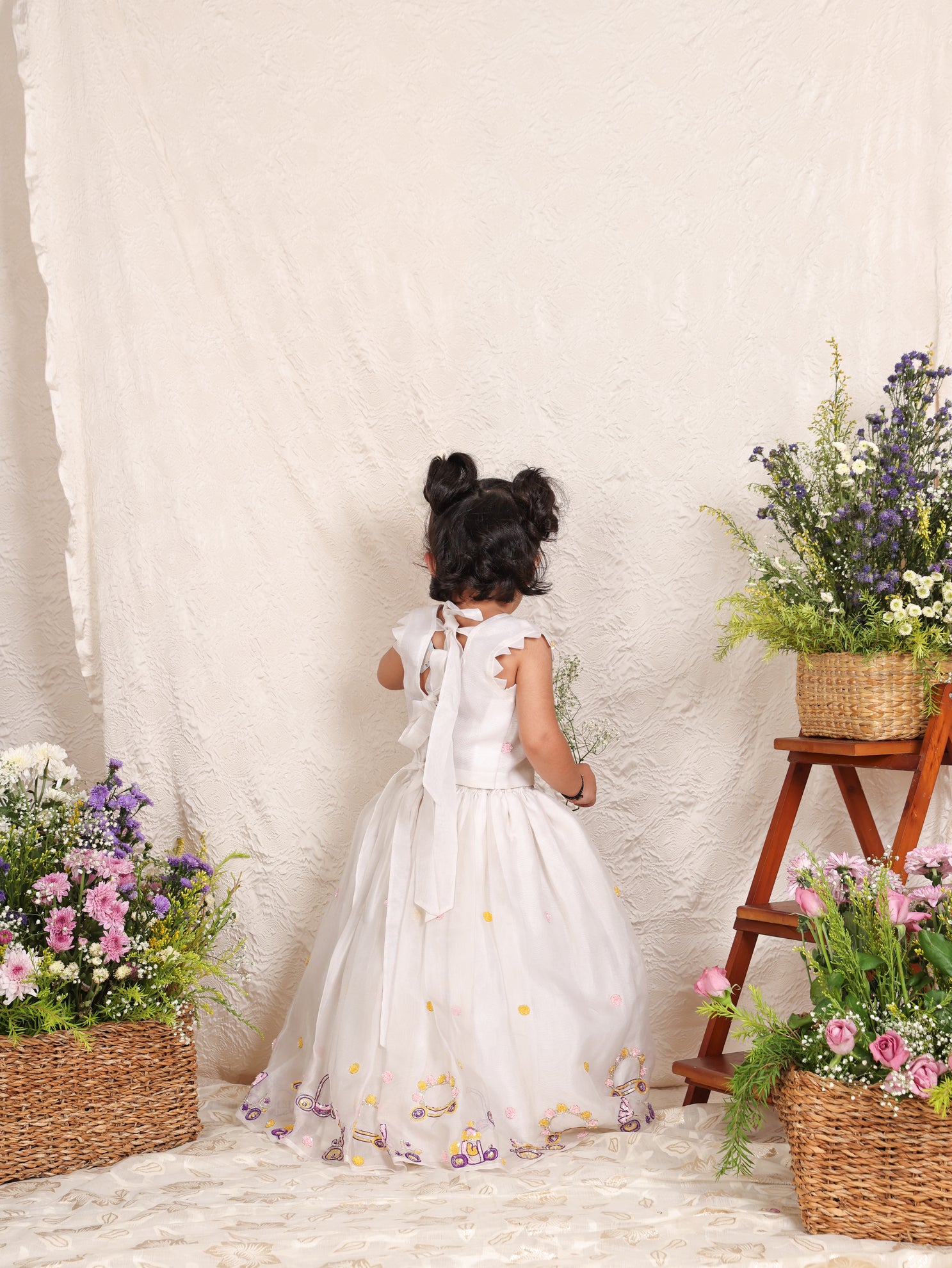 White Princess Ghagara Blouse