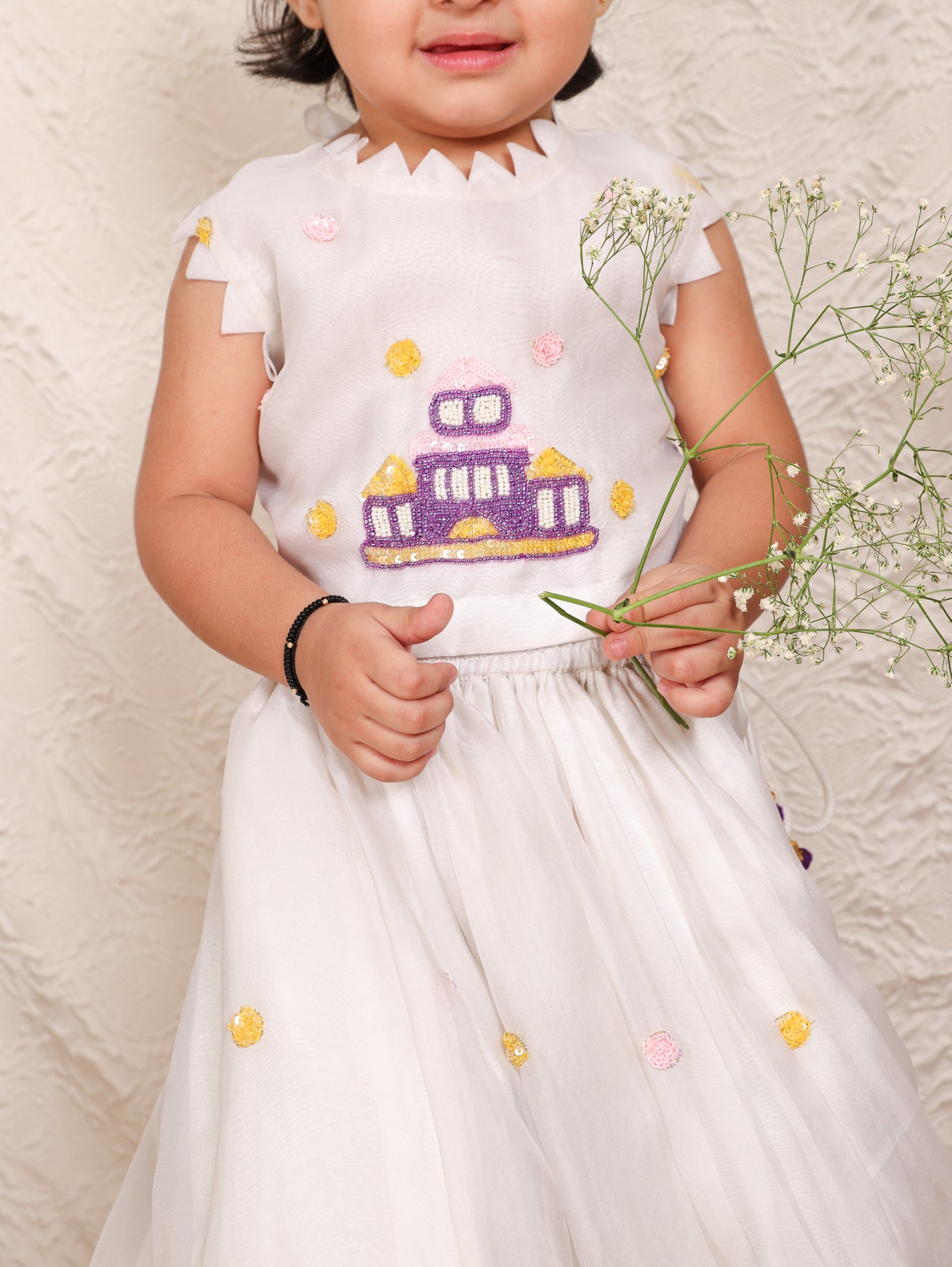 White Princess Ghagara Blouse
