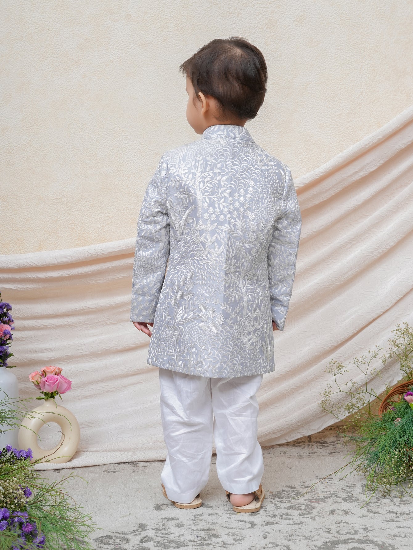 Full Thread Embroidered Sherwani Set
