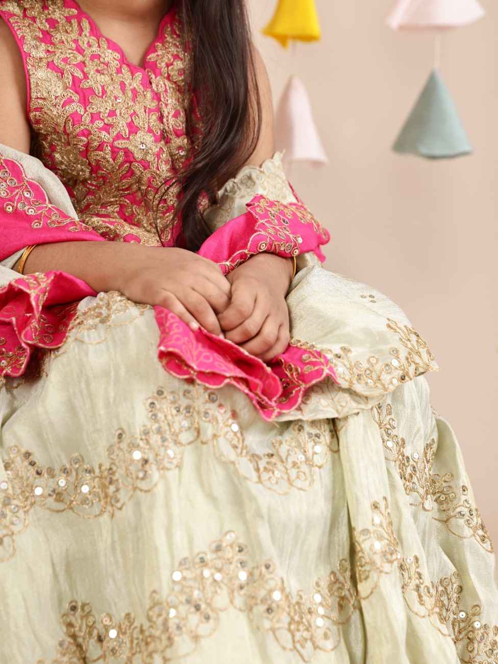 Waistcoat Style Ghaghra Set