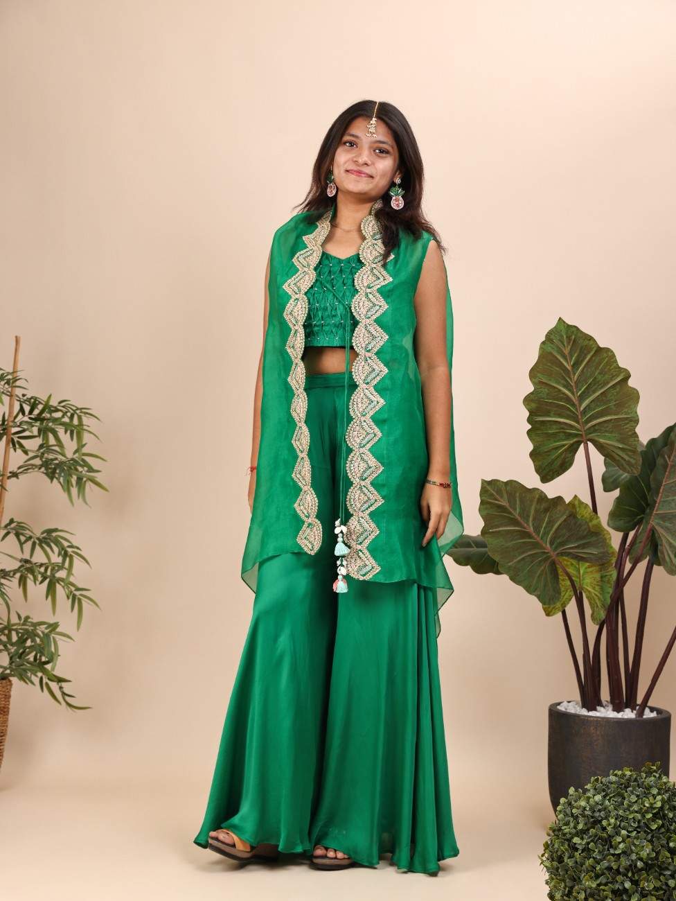 Green cape Set for Teenagers