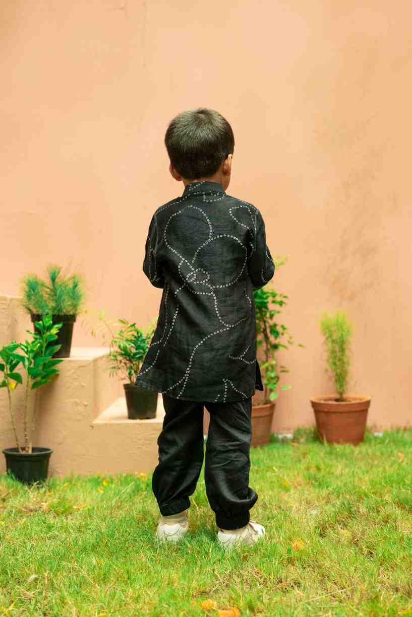Black Kurta Set
