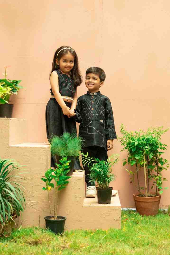Black Kurta Set
