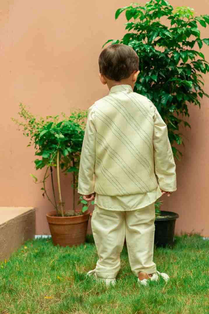Off White Pintucked Jacket
