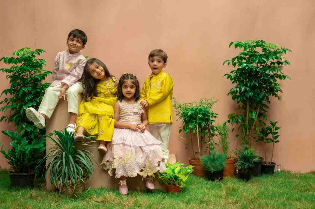Yellow Peplum and Flare Pant